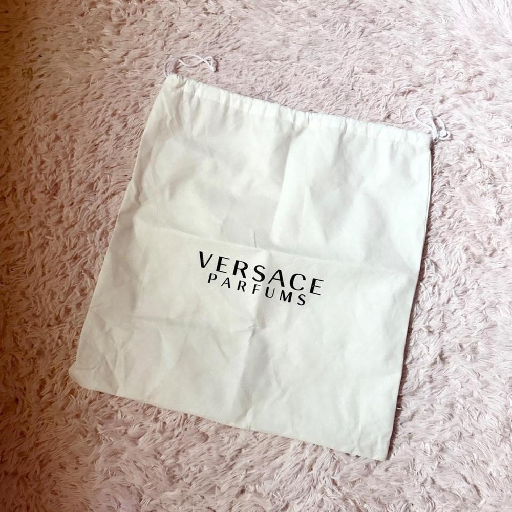 Versace Parfums Drawstring Dust Bag Quiet Luxury Collector High End Protective